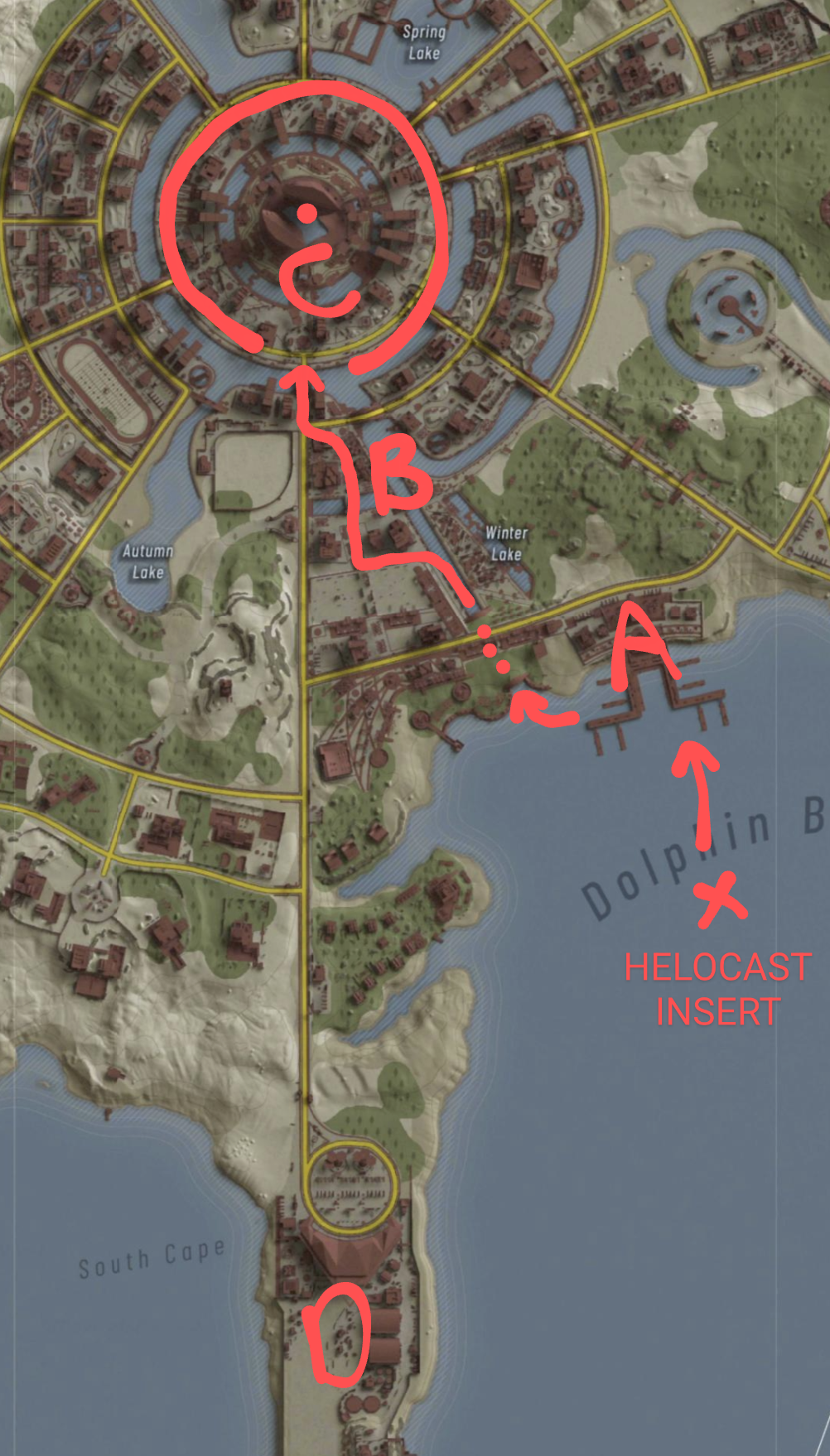 Operation path tacmap for Operation Kappa